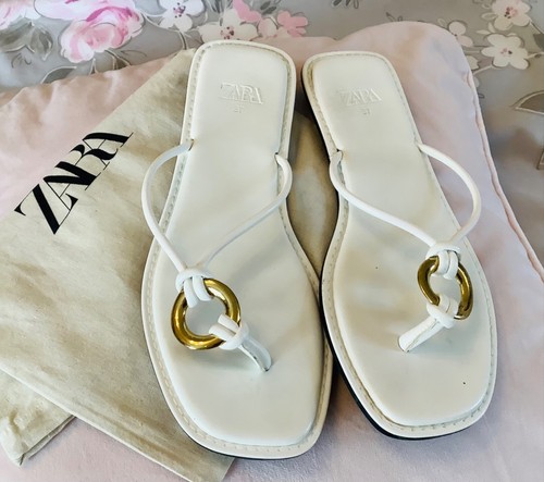 Zara white with gold hardware