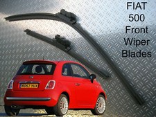 Front Wiper Blades Fiat 500 & 500C 1.2 1.4 1.3 Diesel TwinAir Lounge Pop Abarth