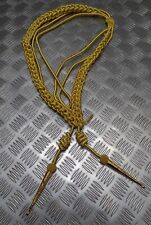 Bahrain Ceremonial Aiguillette Officers Lanyard Metallic Gold Insignia Tip Ends