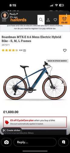 Boardman mtx hybrid road - 8.6,