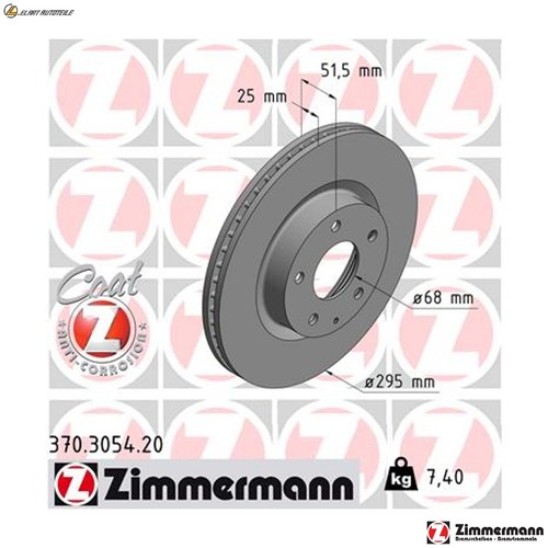 Brake discs 370 - 370.3054.20, for