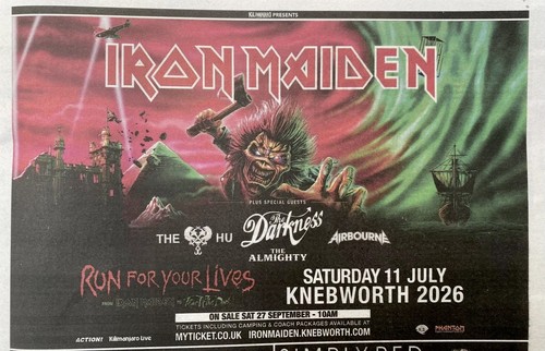 Iron maiden live 2026 - live,