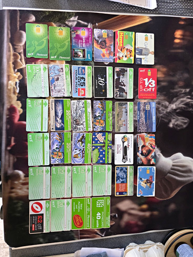 Collectable phonecards job - bt,