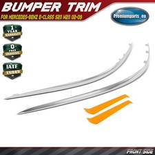 2x Front Chrome Bumper Moulding Trim for Mercedes-Benz E-Class S211 W211 02-09