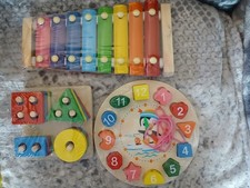 Set Of 3 Wooden Toys. Brand