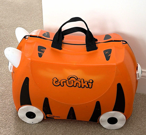 Trunki orange animal print - orange,