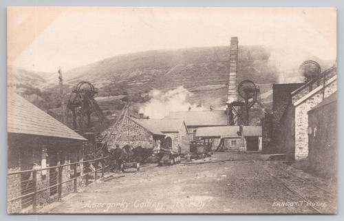 Postcard abergorky colliery - abergorky,