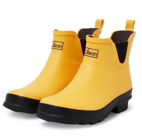 Jileon ankle wellies yellow - jileon,
