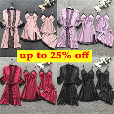 4PCS/Set Womens Sleepwear