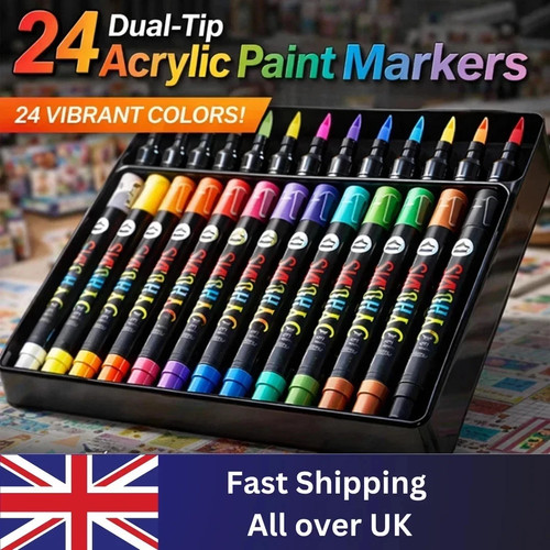 Acrylic paint pens colours - 24,