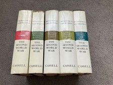Winston Churchill The Second World War x 5 Books Hardback Cassell