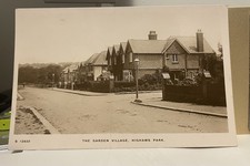 Old Real Photo Postcard of The Garden Village Highams Park Chingford London