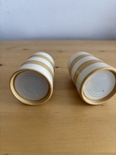 TG Green Vintage Cornishware - Rare Old Gold Salt and Pepper