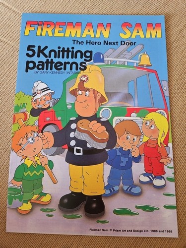 Fireman sam knitting - sam,