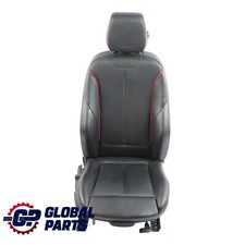 Front Seat BMW F30 F31 M Sport Black Leather Dakota Black Accent Red Right O/S