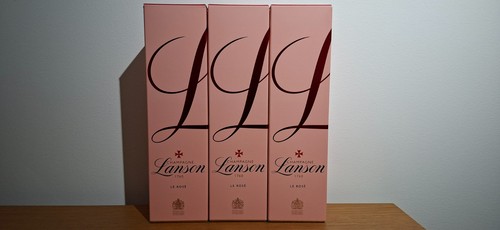 Empty lanson rosé boxes - lanson,