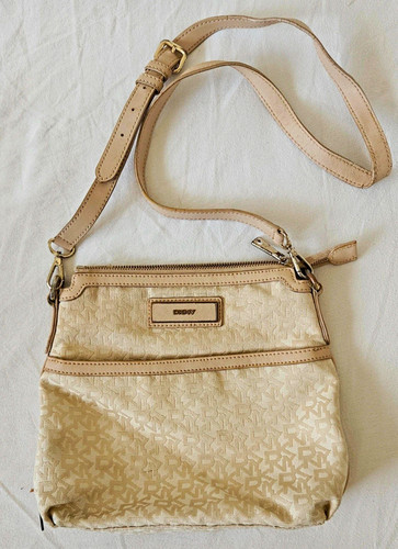 Dkny beige logo canvas - dkny,