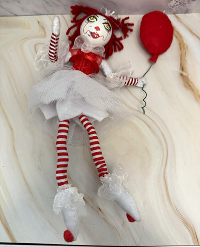 Handmade pennywise style clown - pennywise,