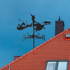 Weather Vane witch and cat