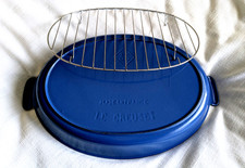 EUC Vtg Le Creuset Blue Enamel