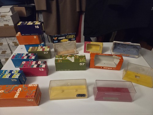 Vtg diecast empty boxes rio - empty,