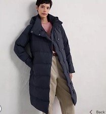 Seasalt Cornwall Women's Holywell Bay Waterproof Coat UK 16 Navy Rrp £225 New