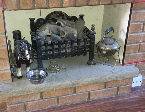 Gas fire living - fire,