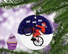 Funny Cycling Santa, Bike