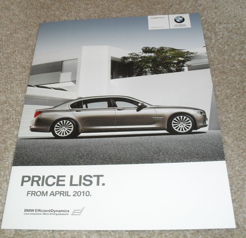 Bmw series price list 2010 - 7,