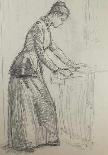 Pencil sketch the school - pencil, sketch,'the