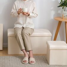 76cm Ottoman Faux Leather