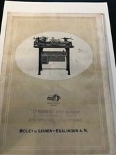 Boley & Leinen Precision Metal Lathe & Accessories 1938 Catalogues x2