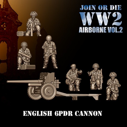 28mm ww2 brit para 6pdr - 28mm,