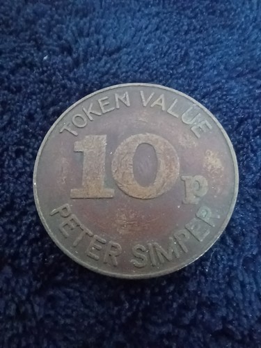 Vintage peter simper 10p brass - vintage,