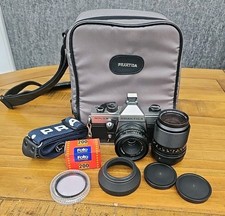 PRAKTICA MTL5B 35MM CAMERA INC CARL ZEISS 1:3.5 F=135 & TESSAR 2.8/50 LENSES