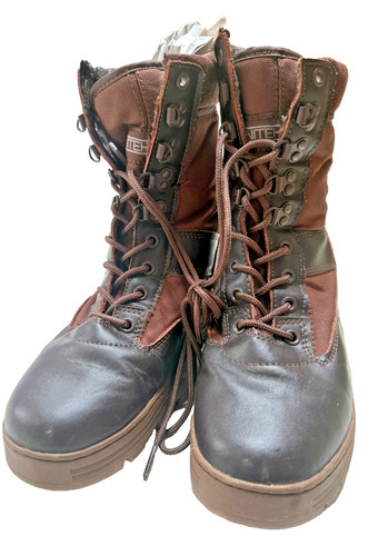 Nitehawk brown combat boots - nitehawk,
