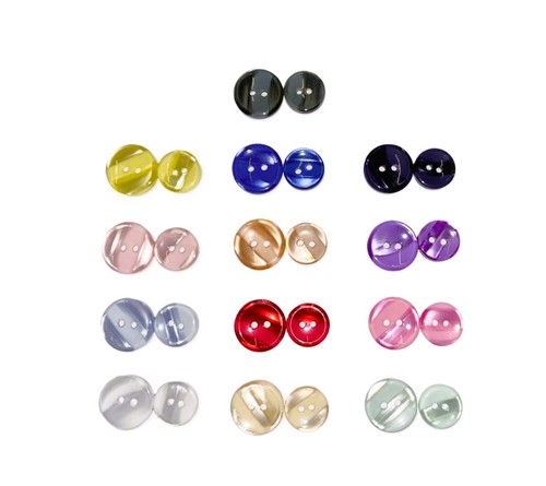 Dome pearl buttons 2 - pearl,