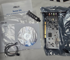ASUS XONAR DG PCI 5.1 Sound Card, Headphone amplifier Original Box w/Accessories