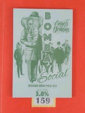 Beer Pump Clip Badge  -  Angels And Demons Brewery  Kent  -  Bombay Social 