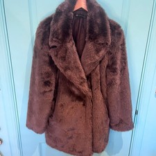 Fake fur size 16  chocolate