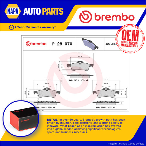 Brake pads set fits honda - set,
