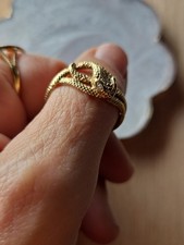 15ct Vintage Gold Snake Ring