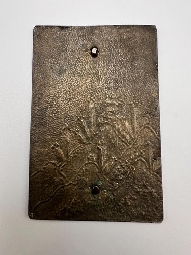 Antique japanese bronze mirror - bronze,