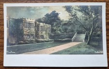 Haddon Hall Derbyshire Vintage Elmer Keene Postcard. Charles Worcester, Bristol
