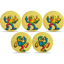 5Pcs Funny Challenge Coin Zero