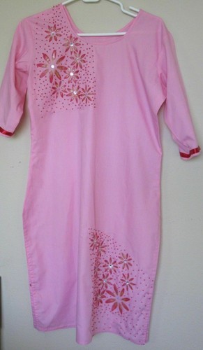 Churidar 7803 pink - pink, red