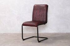FAUX LEATHER DINING CHAIR CANTILEVER CHAIR 6 COLOUR CHOICES COLOURFUL CHAIRS