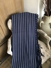 Nautical Stripe Blue And White Throw 