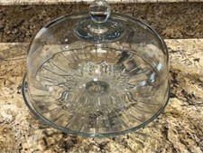 Vintage Clear Glass Cake Stand