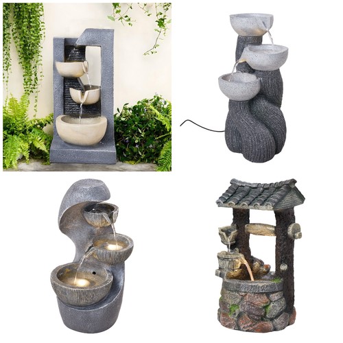Garden solar rockery waterfall - garden,